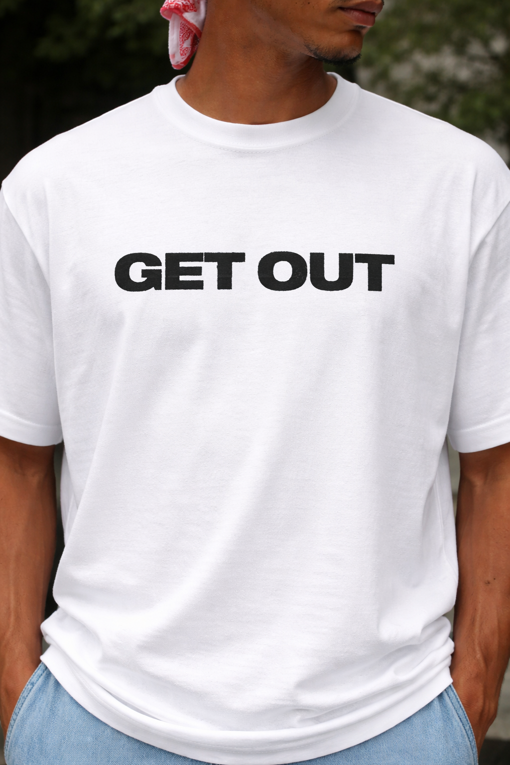 GET OUT PRINTED TEES